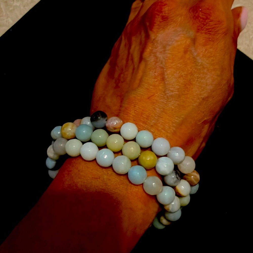 Jade Stretch Stacker Bracelets - image 1